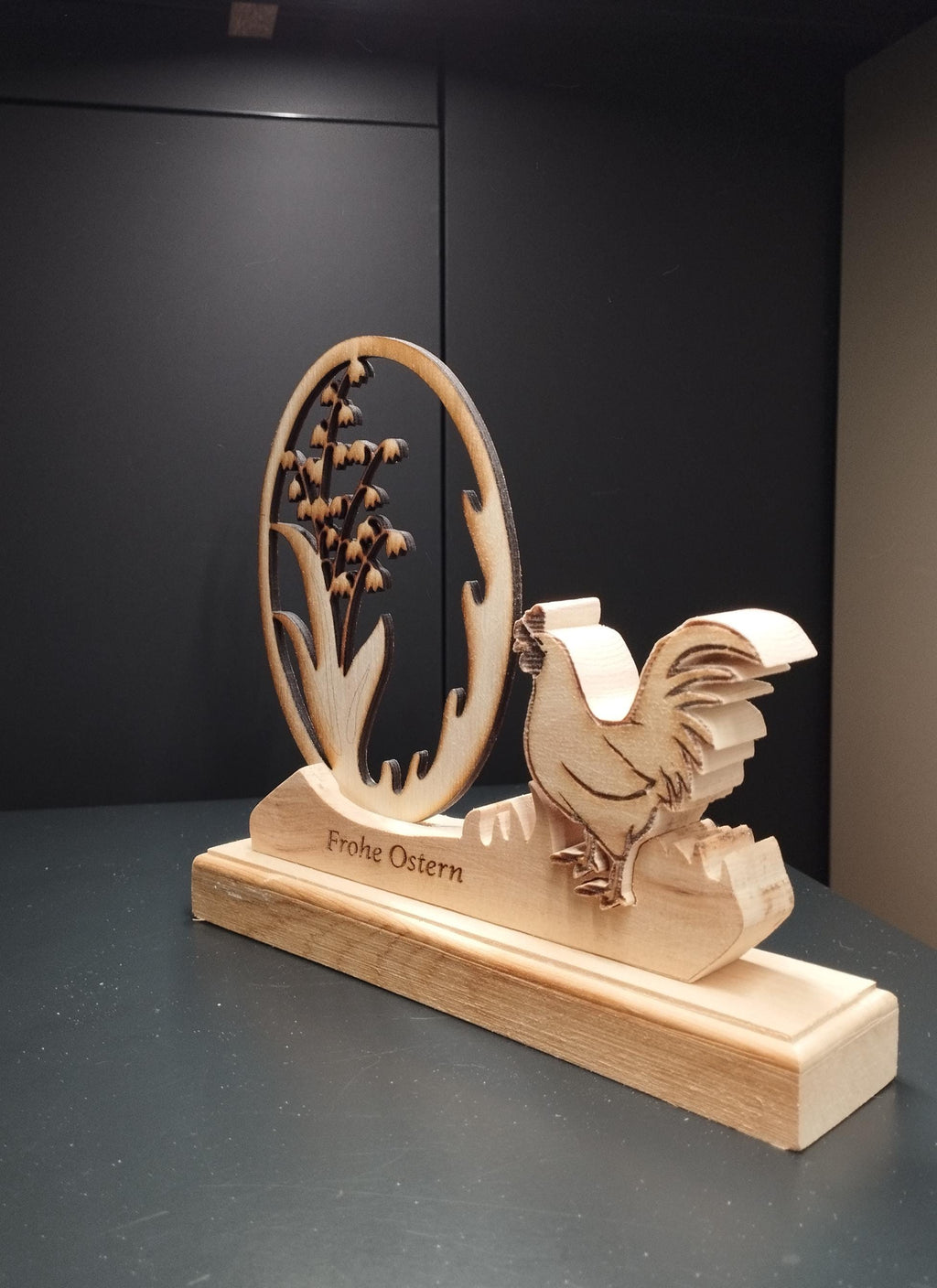Oster Deko aus Zirbenholz