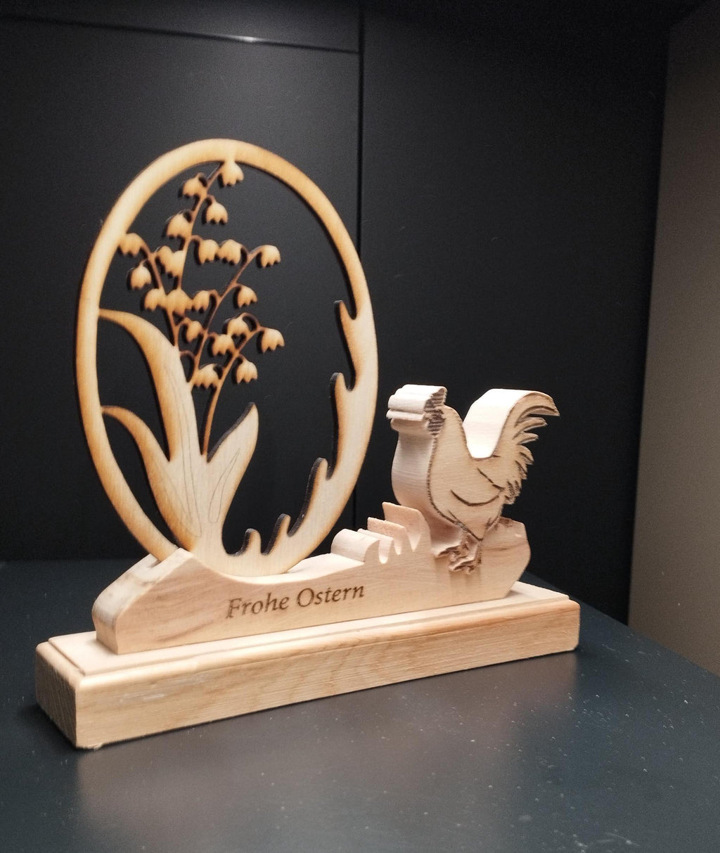 Oster Deko aus Zirbenholz