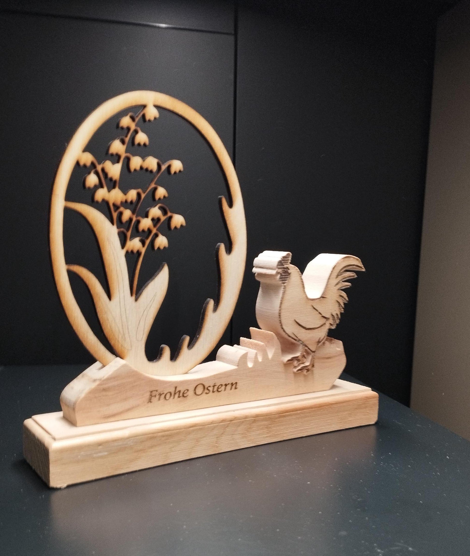 Oster Deko aus Zirbenholz