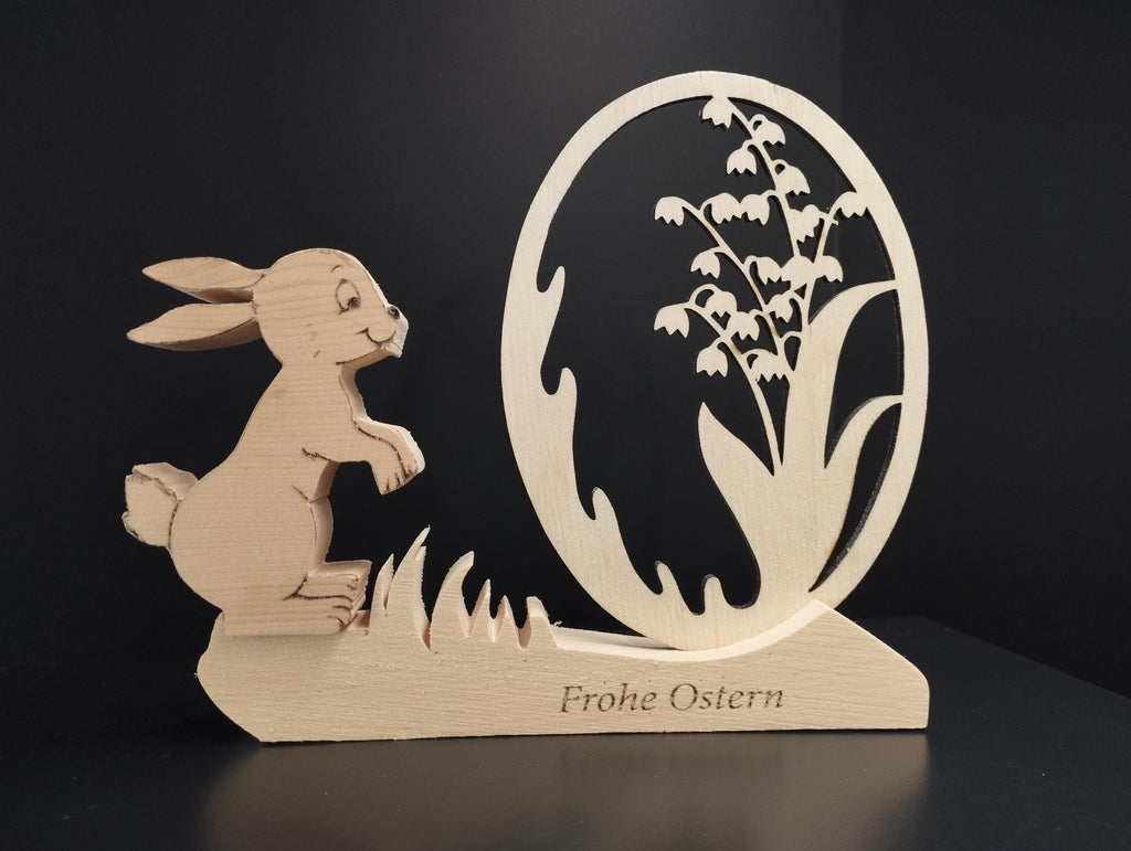 Oster Deko aus Zirbenholz