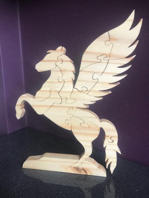 Zirbenholz Puzzle Pegasus