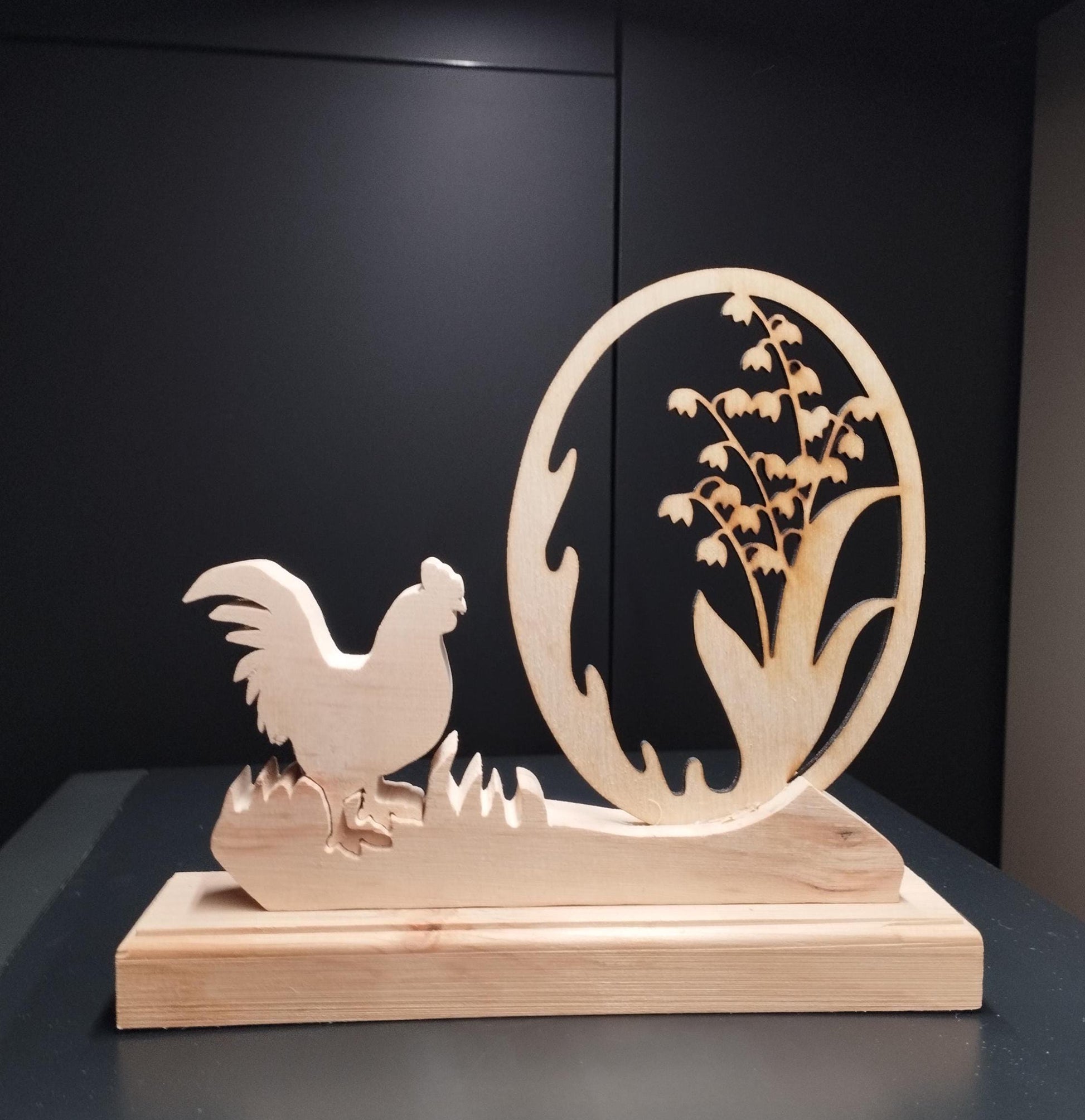 Oster Deko aus Zirbenholz