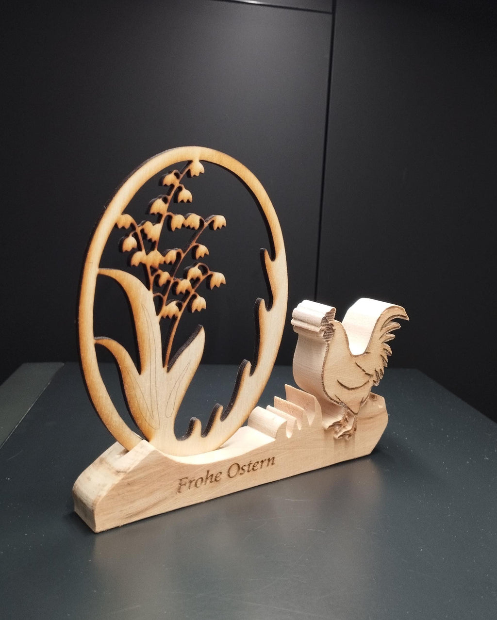 Oster Deko aus Zirbenholz